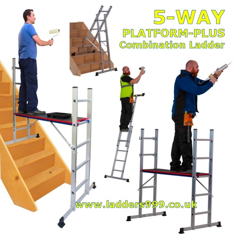 Combination ladders for deals stairs